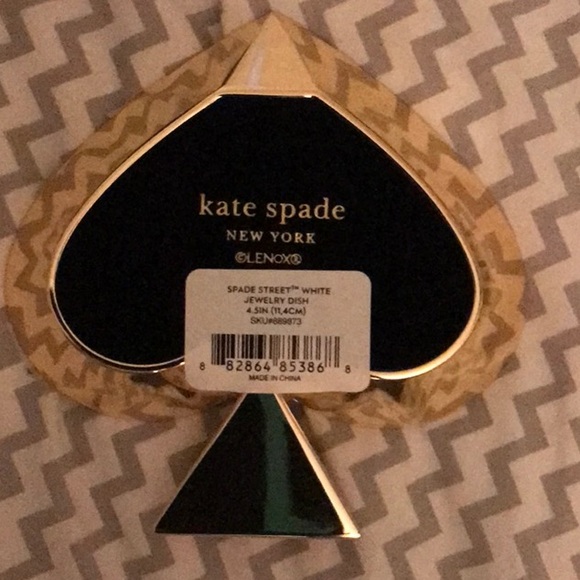 Kate Spade New York Lenox Spade Street Jewelry dish new in original box white - Picture 11 of 11
